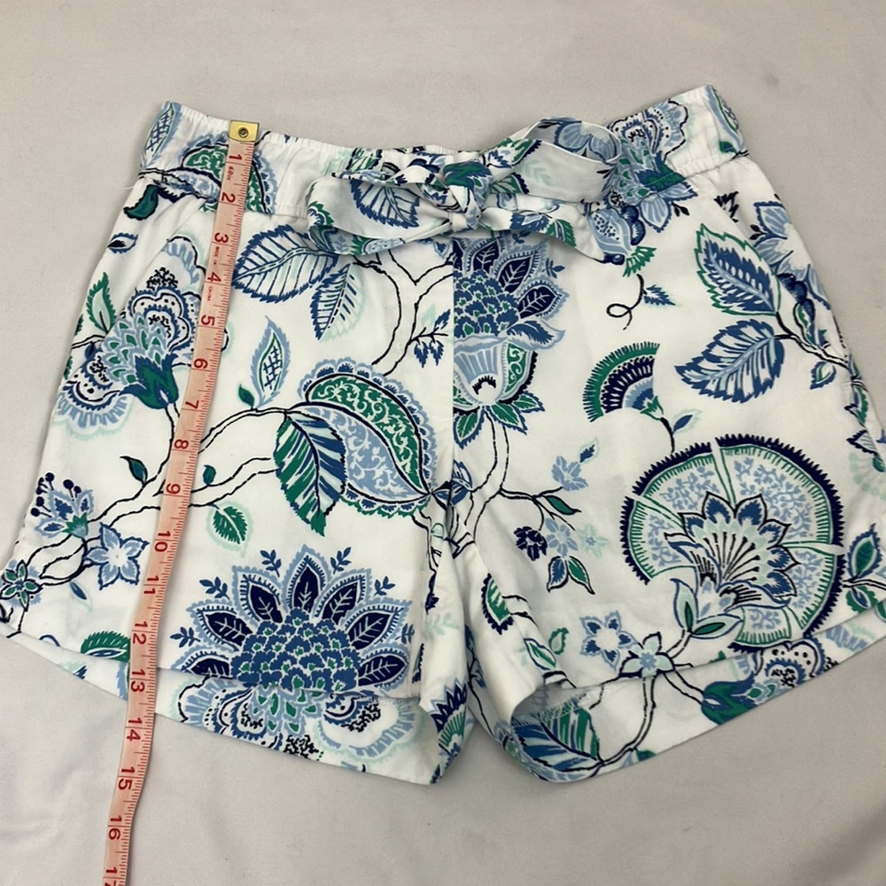 Loft Paisley Floral Print The Front Shorts Women's size 00 - Picture 5 of 8